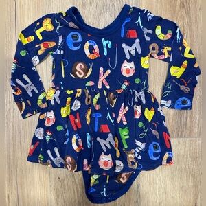 Little Sleepies Alphabet Friends Twirl Dress 3-6 month